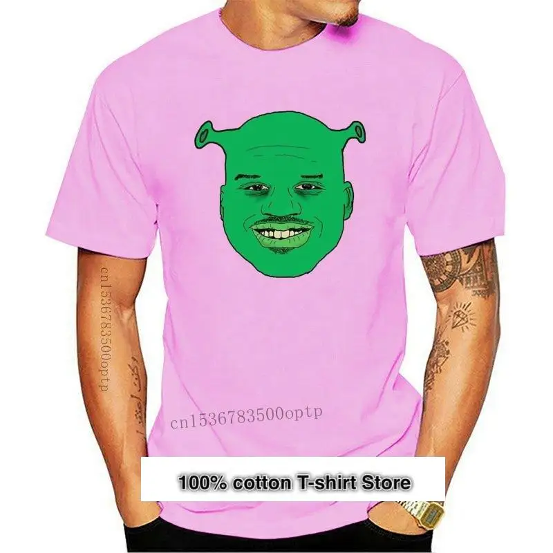

Camiseta de sherk para hombre y mujer, camisa amarilla, nueva