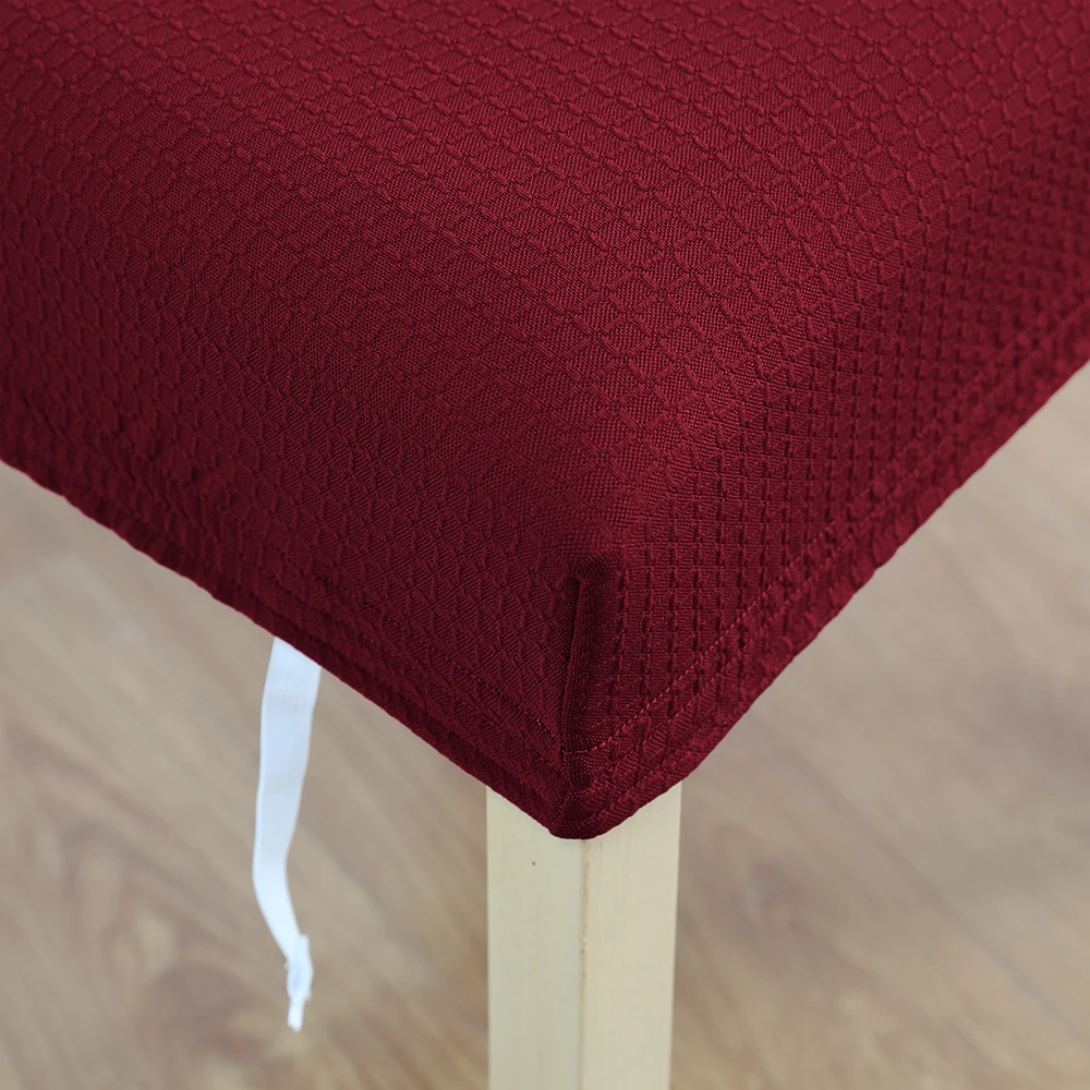 7 Solid Colors With Buckle Chair Cover Big Elastic Chair Covers Seat Slipcovers Stretch Removable Dining Hotel Seat Covers