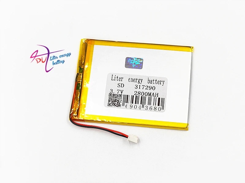 XHR 2P 2 54 10 шт 317290 3 7 в 2800 мач 307090 полимерная литиевая батарея DIY мобильный источник