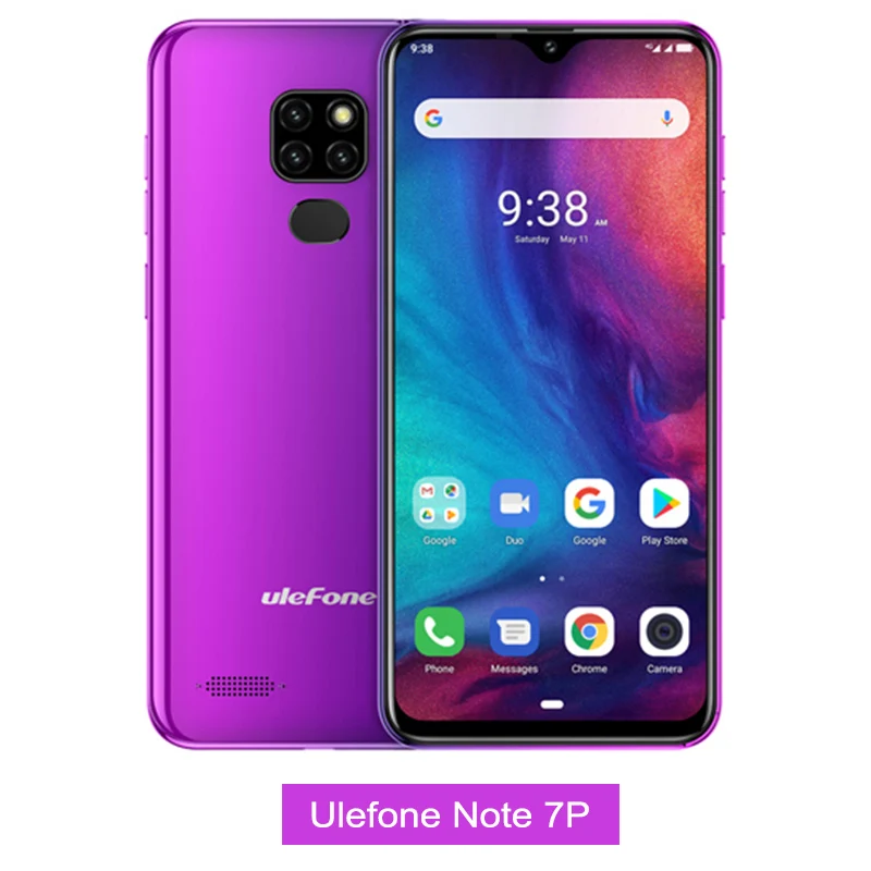 Twilight Смартфон Ulefone Note 7 P, Android 9,0, четырехъядерный, 3500 мА/ч, 6,1 дюймов, экран в виде капли воды, 3 Гб+ 32 ГБ, мобильный телефон, разблокировка лица - Color: Twilight