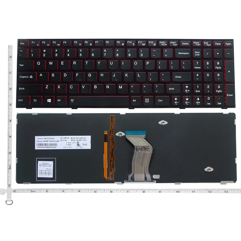 НОВЫЙ США клавиатура для ноутбука Lenovo Y590 Y500 Y510P US подстветка | Компьютеры и офис