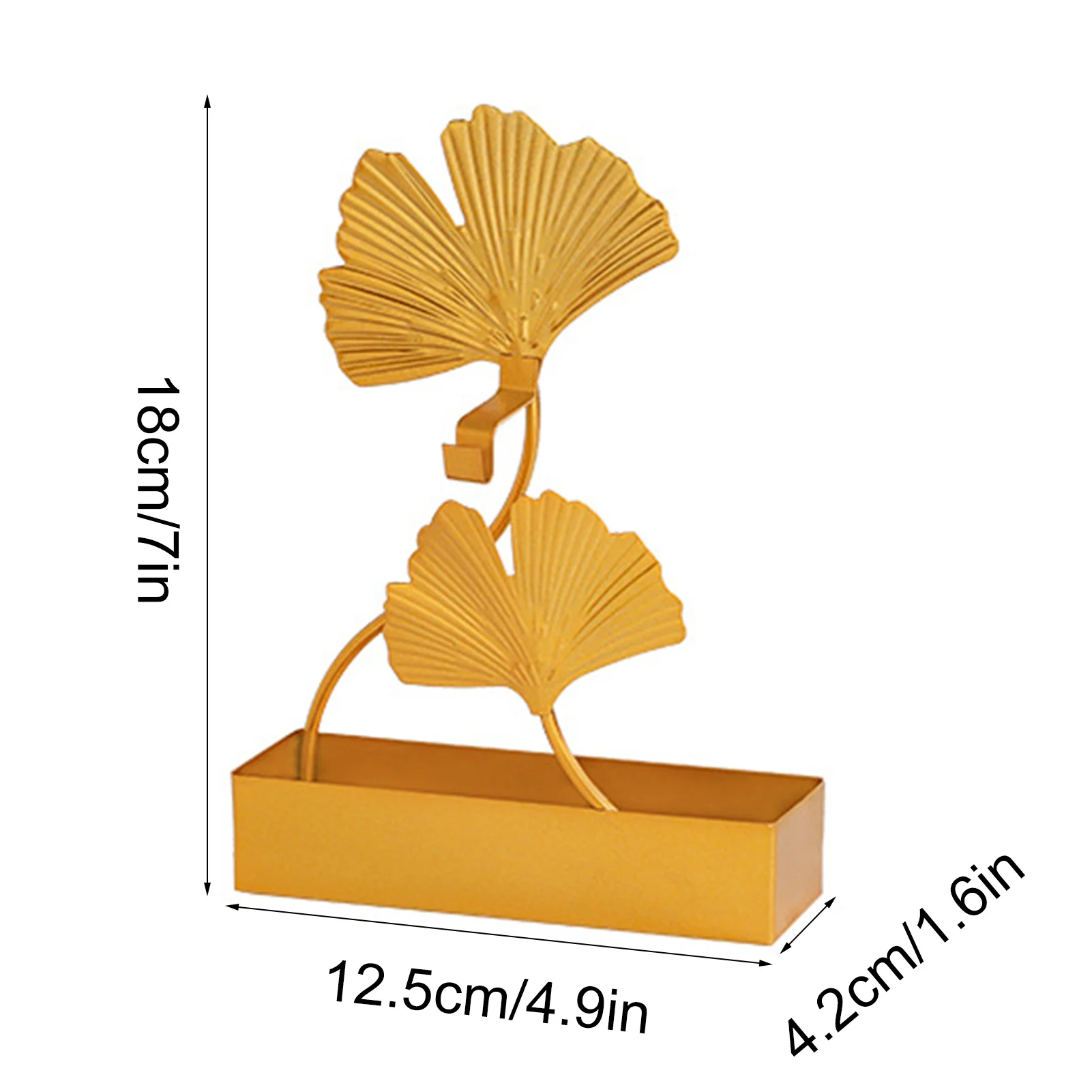 

Ginkgo Leaf Mosquito Coil Holder Nordic Metal Incense Sandalwood Mosquito Repellent Coil Rack Home Tabletop Decoration