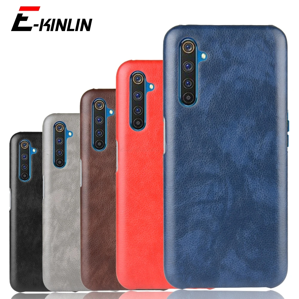 Кожаный чехол с жестким чехлом для телефона OPPO Realme V5 V3 5G 3 3i 5 5s 6i 6S 7 Pro ультра тонкий