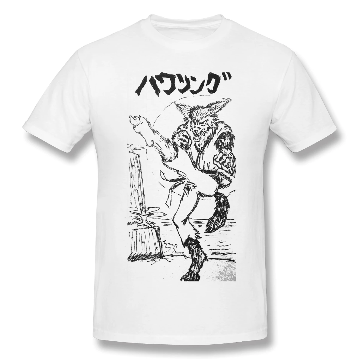 Uzumaki Футболка красная футболка оборотни любовь каратэ Мужская мода короткий