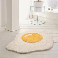 poached egg carpet anti slip floor mat ins nordic doormat soft comfortable absorbent living room entrance door home decoration