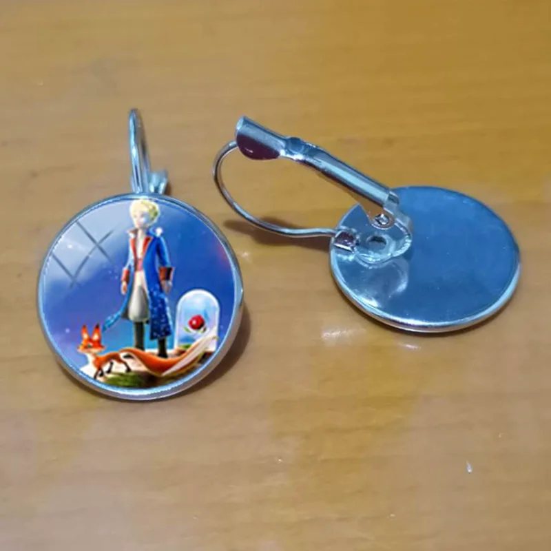 Silver / Новая мода Le Petit Prince Hook Серьги маленькое украшение Маленький принц французский Сказочный Стиль серьги аксессуары - Окраска металла: Silver