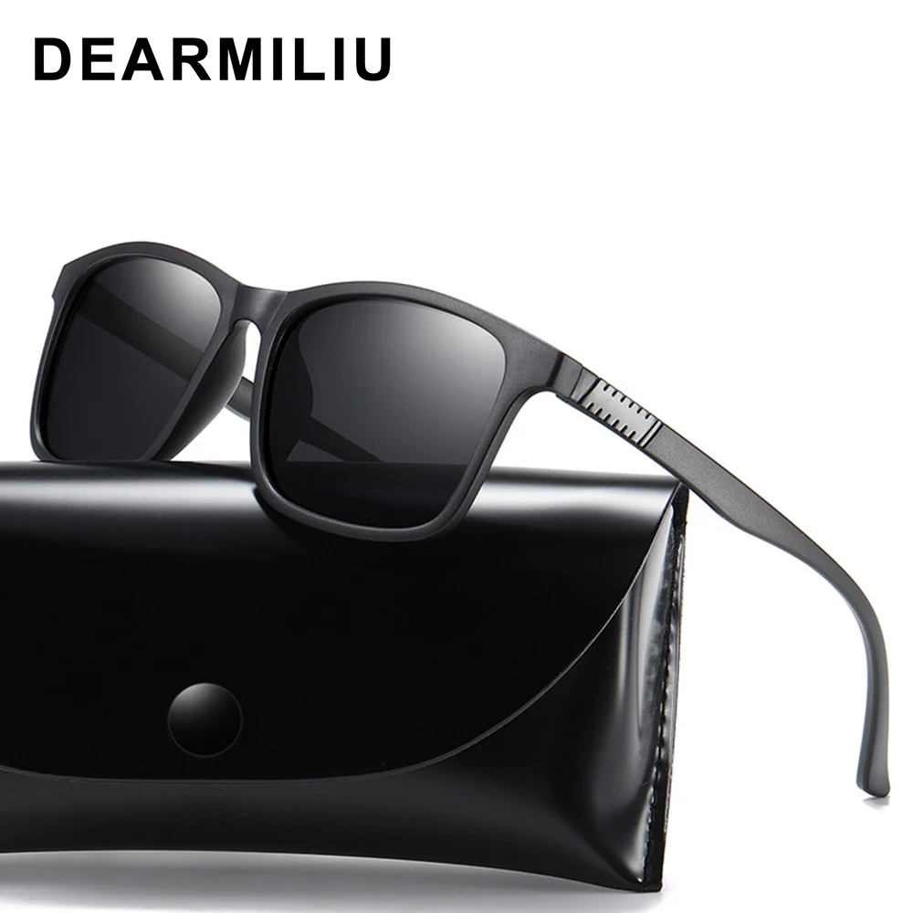 DEARMILIU 2020 Новые поляризованные солнцезащитные очки мужские с квадратной оправой