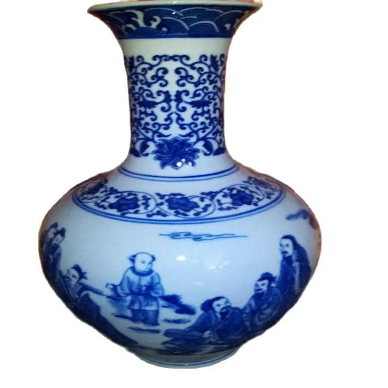 

Красиво ручной росписью синий и белый ваза из китайского фарфора Бесплатная доставка