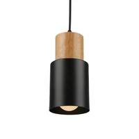 nordic modern simple pendant lamps e27 creative simple wood pendant light for living room bedroom foyer bar hotel cafe home deco