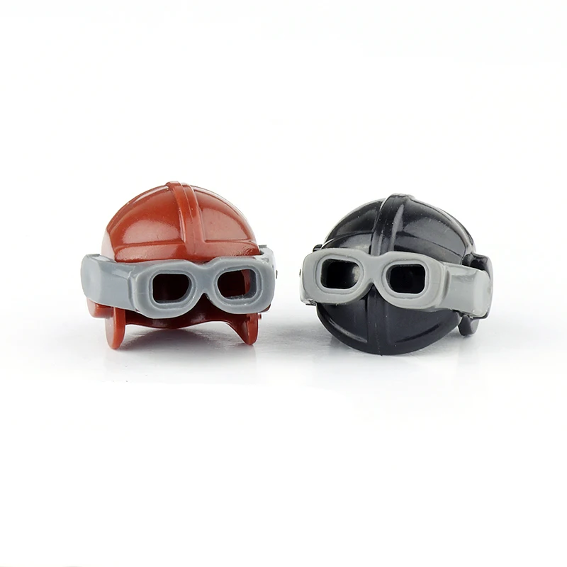 5 шт./лот Военная серия войска солдат шлем для авиатора строительные блоки