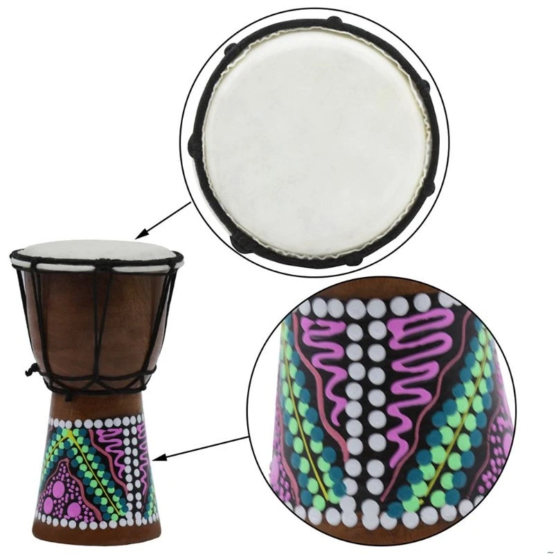18 см/30 см Профессиональный Африканский Djembe барабан Bongo деревянный хороший звук музыкальный инструмент