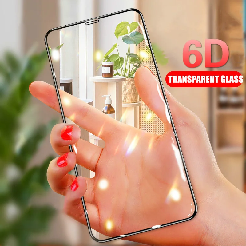 Защитная пленка 6D на весь экран закаленное стекло для iPhone 11 Pro Xs Max Xr X 7 8 6 6s PIus