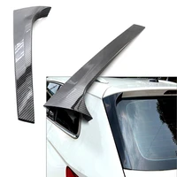 2pcs for skoda kodiaq rear window spoiler side wing trim cover 2016 2017 2018 2019 2020 carbon fiber abs car styling accessories