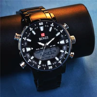 relogio masculino luxury black mens quartz watches top brand men sport waterproof chronograph male clock