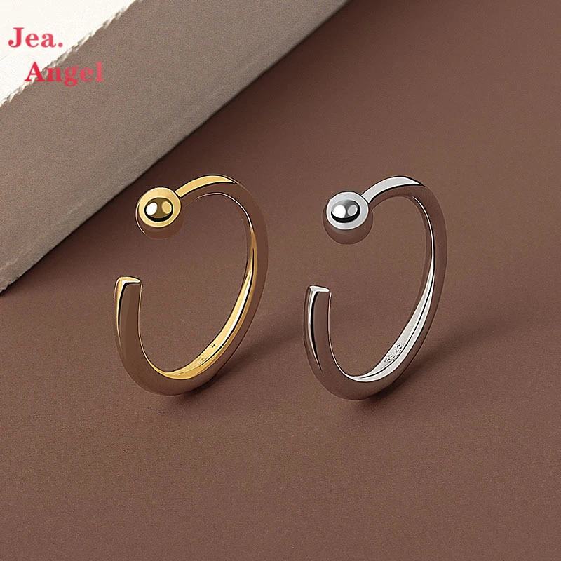 

Простое гладкое регулируемое кольцо Jea.Angel из серебра 925 пробы