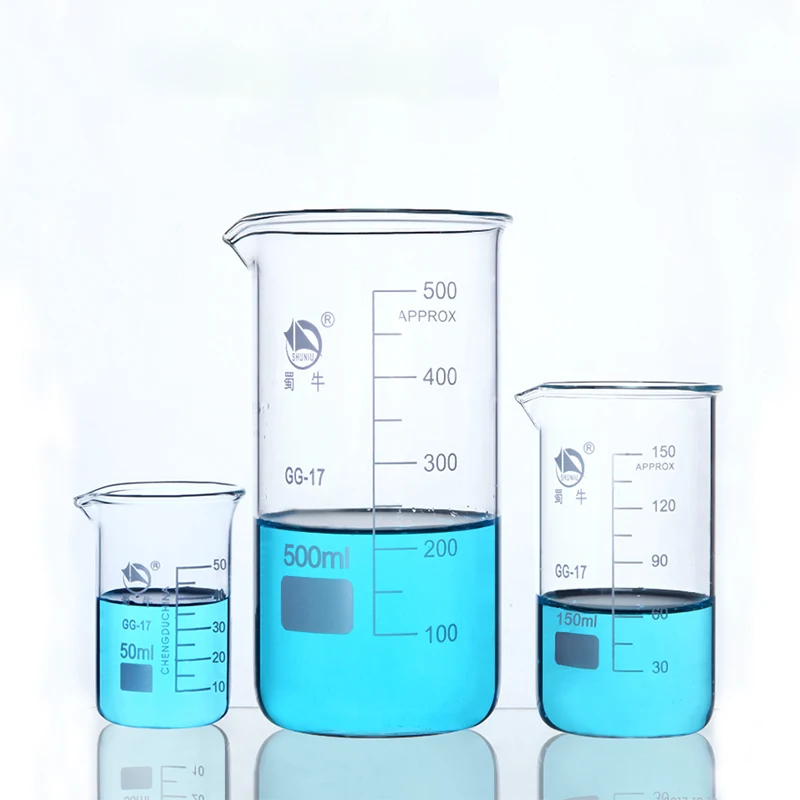 

Lab High Borosilicate Graduated Glass Beaker in Tall Form Laboratory Equipment