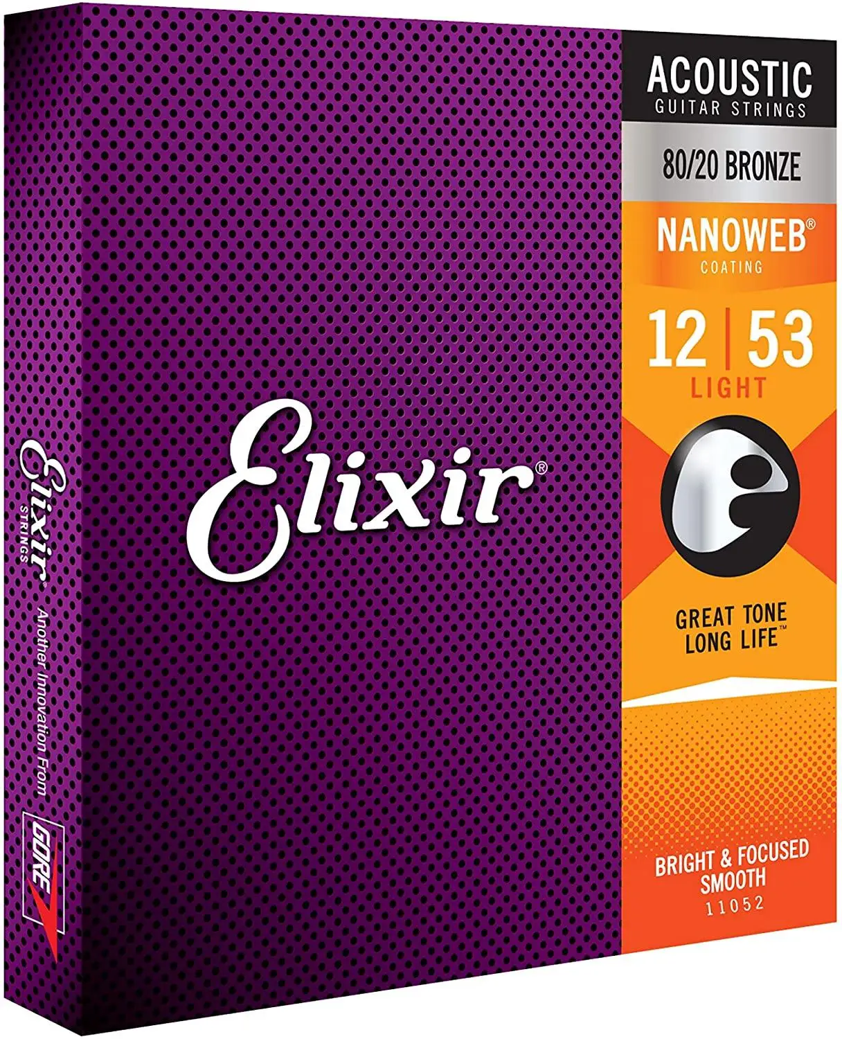 Elixir Nanoweb Polyweb Coating 80/20 бронзовые струны из нержавеющей стали для акустической