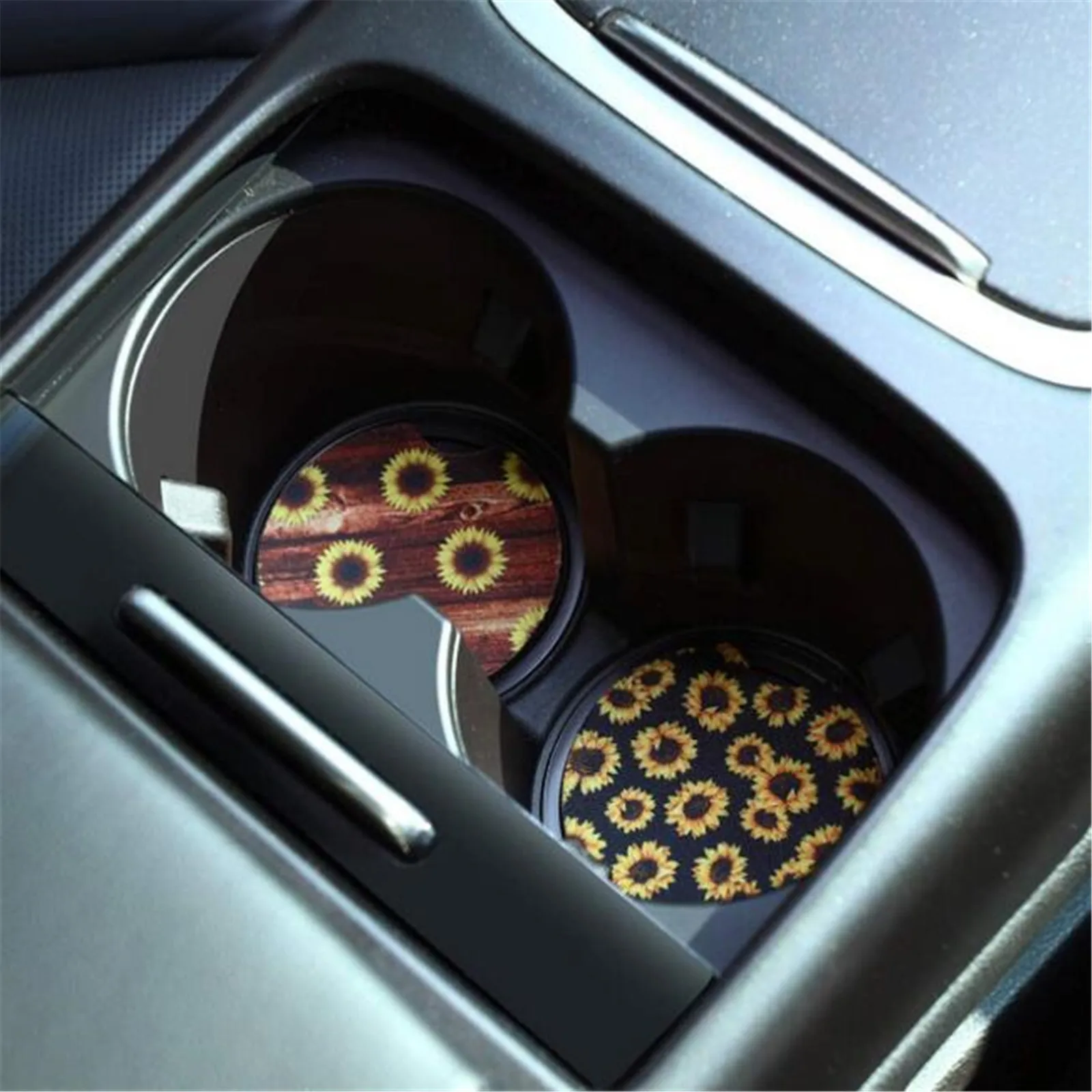 Съемный автомобильный коврик для чашки воды 1 пакет 2 56 дюймов универсальные