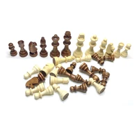 32 pcs 55mm65mm82mm92mm handmade wooden chess pieceschess send storage bag boardgame accessories chess piece set childs gift