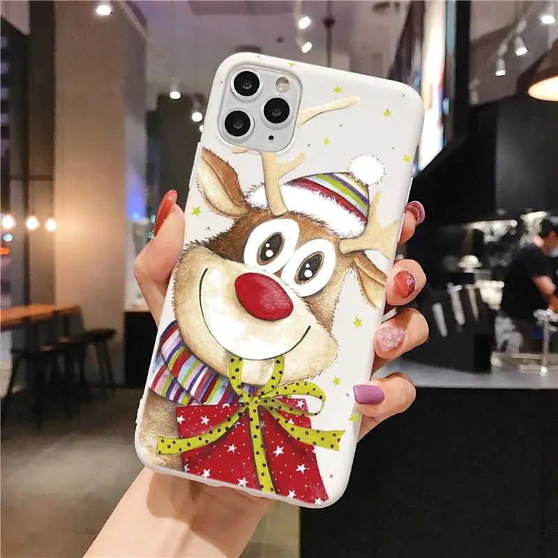 Мультяшный Рождественский матовый чехол для Xiaomi Redmi Note 9 PRO 9s 8T 8 7 6 5 5A 4X K20 K30 10X Pro 8A