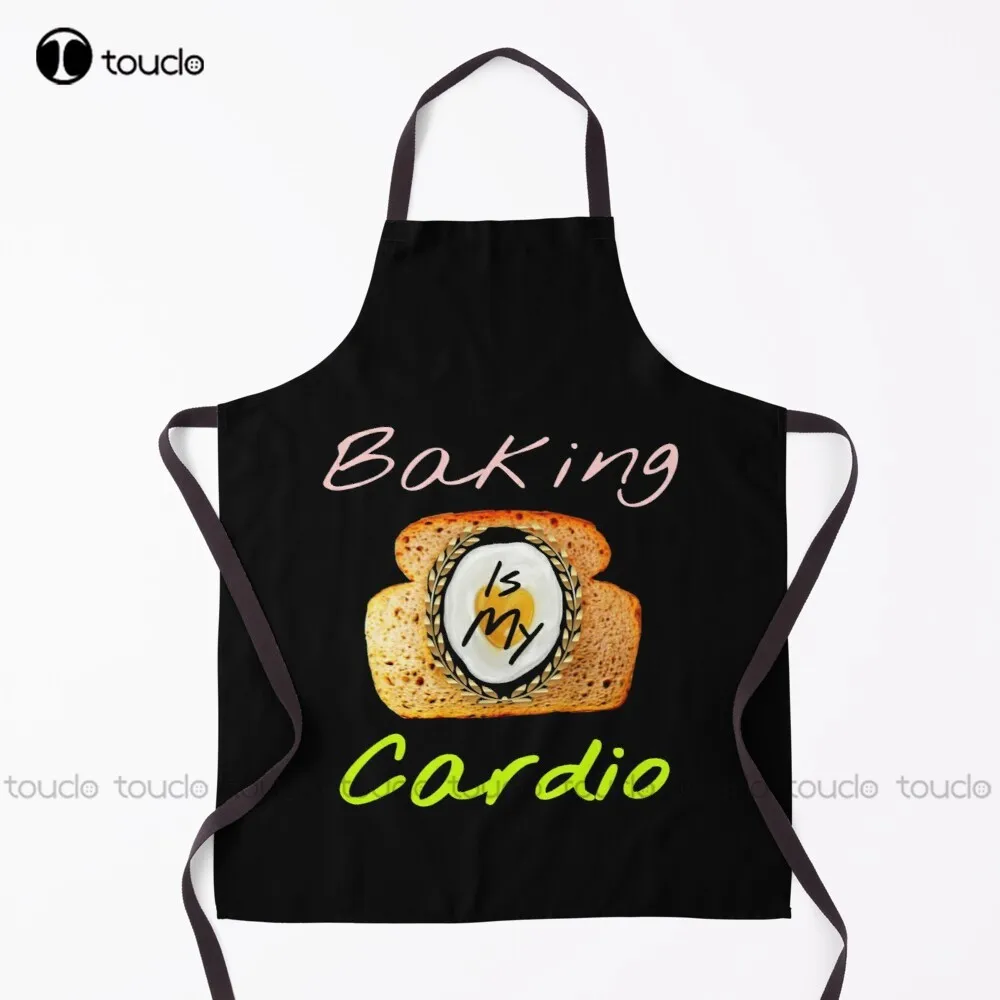 

New Baking Is My Cardio Funny Quote Gift Apron Garden Kitchen Household Cleaning Personalized Custom Apron Unisex Adult