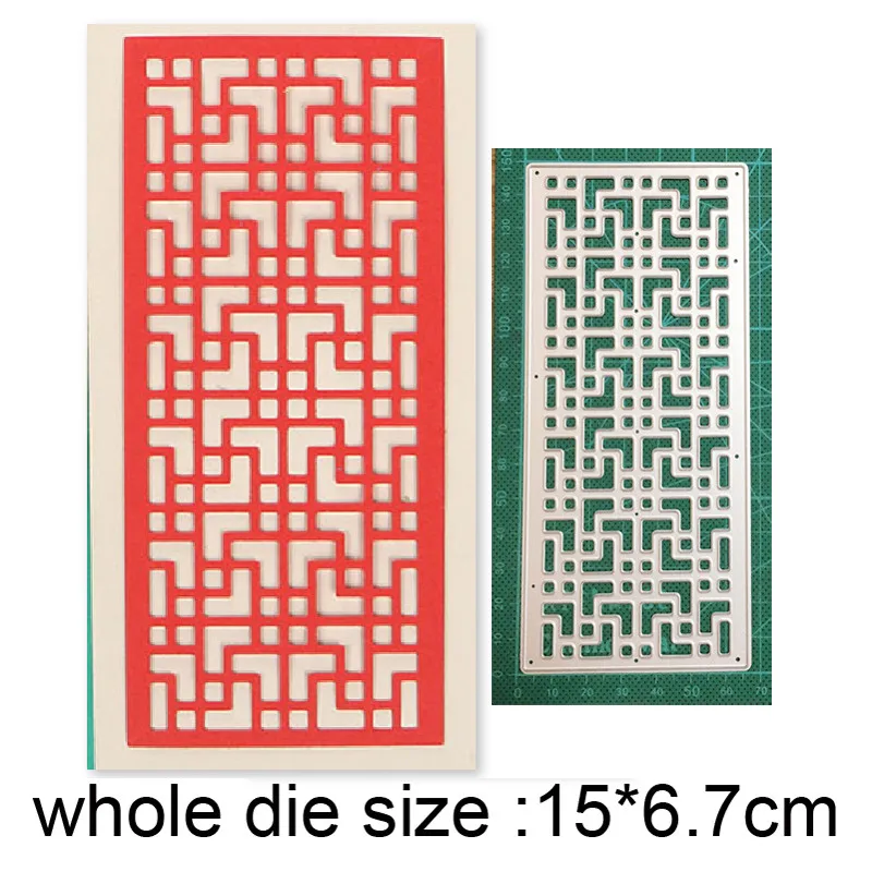 

Metal cutting dies cut die mold lace rectangle frame decoration Scrapbook dies paper craft knife mould blade punch stencils dies