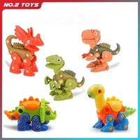 diy screwing jurassic dinosaurs baby toys gift for girls boysassembly nuts model sets safe blocks early educational toddler
