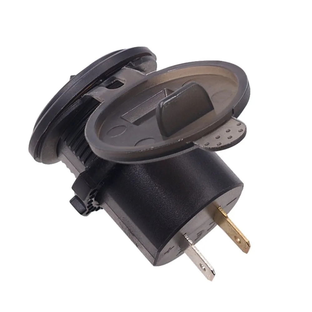 Авто Цифровой вольтметр 12 в водонепроницаемый Вольт Калибр метр USB зарядное устройство для мобильного телефона с переключателем управления