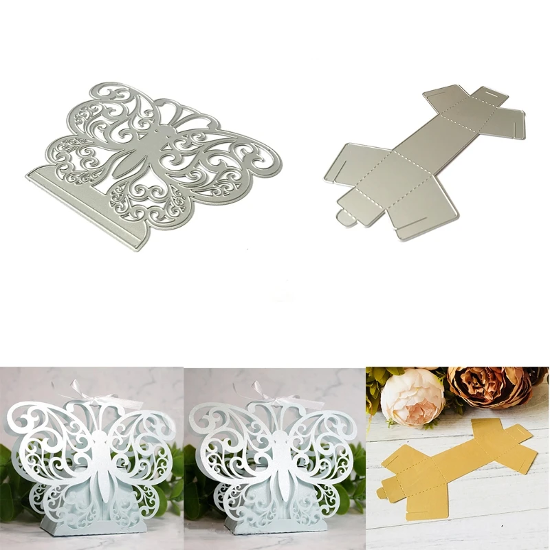 

Butterfly Box Base Metal Cutting Dies Stencil Scrapbooking DIY Album Stamp Paper