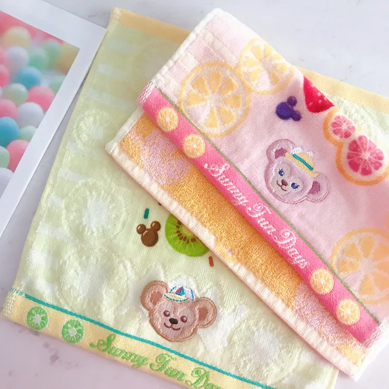 Мультфильм Симпатичные медведи Duffy и Shelliemay вышитые маленькое полотенце для лица