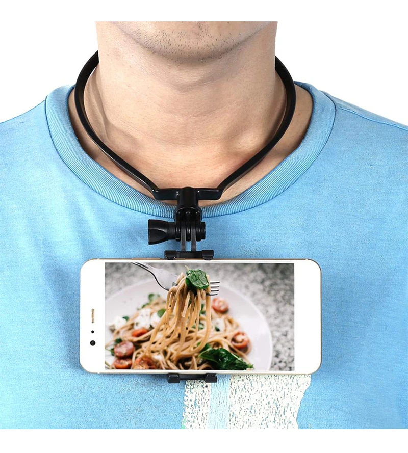Hands Free, ленивый держатель для телефона на шею, переносной держатель для смартфона, кронштейн для samsung, sony, для GoPro, Xiaomi Yi, аксессуары для камеры