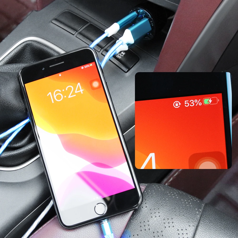 Универсальный Автомобильный USB Зарядное устройство 3 Порты и разъёмы мобильный