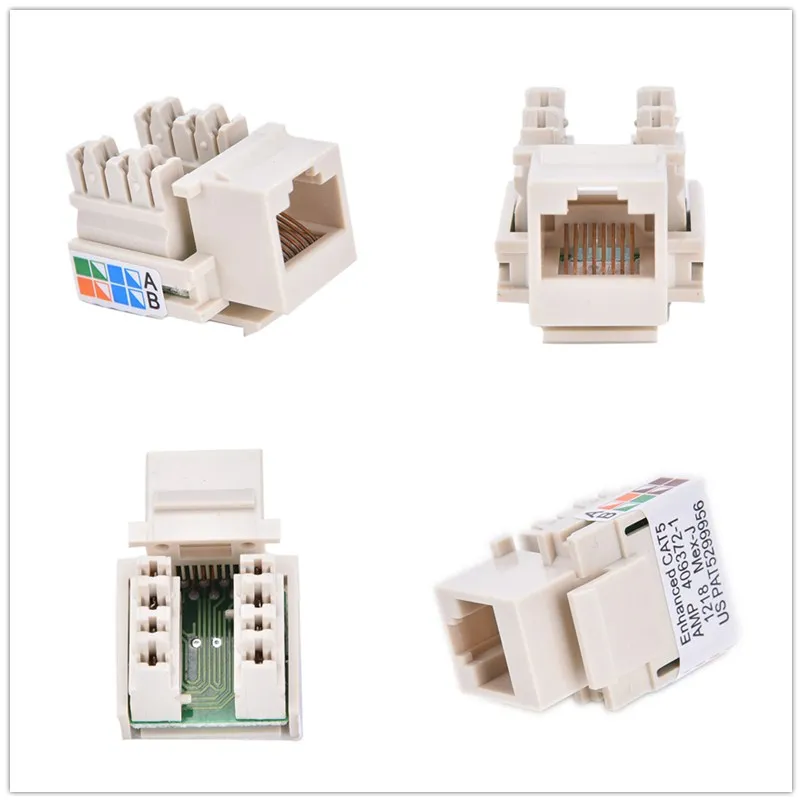 Сетевой Ethernet разъем Keystone CAT6 RJ45 110 1 шт.|Компьютерные кабели и разъемы| |