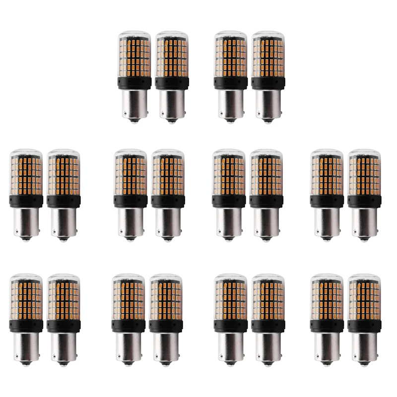 

20 шт., Автомобильные светодиодные лампы Canbus 1156 Ba15S P21W 144Smd 3014