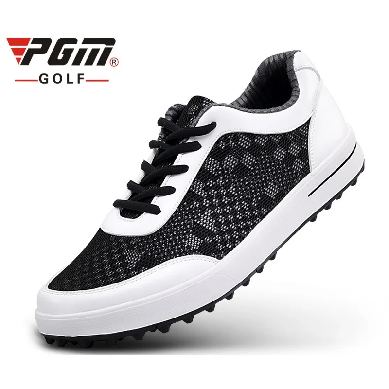 PGM Mens Golf Shoes Breathable Mesh Men Anti-slip Spikesless Outdoor Sneakers Sport Training | Спорт и развлечения