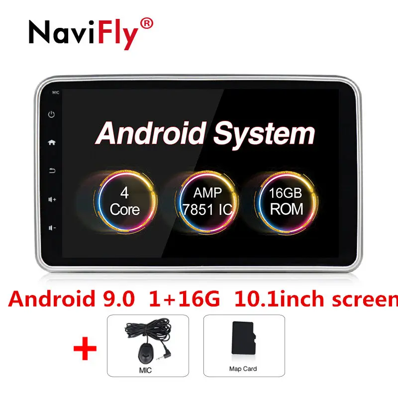 9.0 1GRAM 16G 10inch 10," 2+ 32G Android 9,0 автомобильный Радио плеер gps навигация для универсального bluetooth автомобиля мультимедиа аудио FM AM RDS Wi-Fi 4G USB SD - Цвет: 9.0 1GRAM 16G 10inch