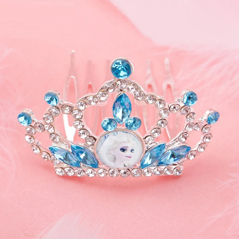 Disney Frozen 2 Эльза Девочки Корона Русалочка Расчески для волос Детская косметика Развлекательные игрушки Детские аксессуары Подарок на Рождество для малышей