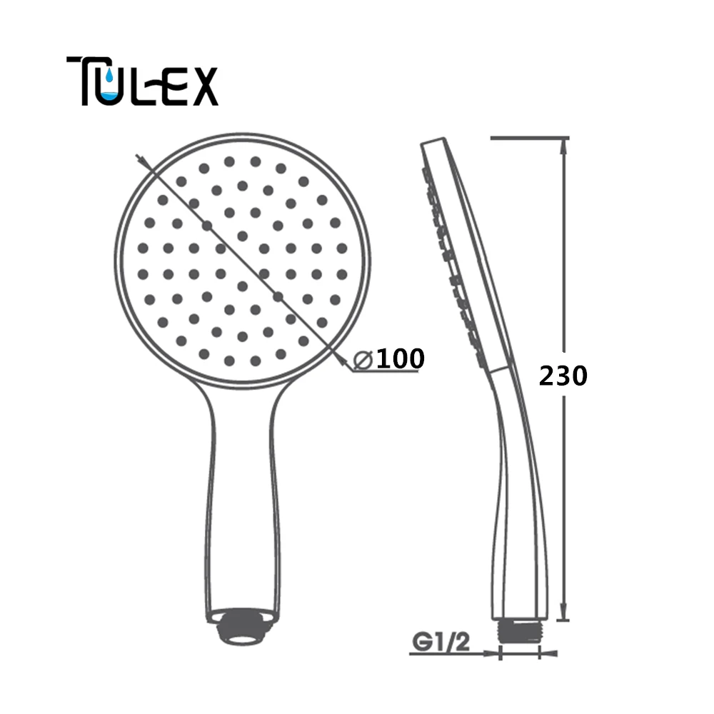 TULEX черная душевая головка ручной ABS пластиковый распылитель для ванной комнаты экономия воды четыре функции для Форсунка для ванной Замена бустера