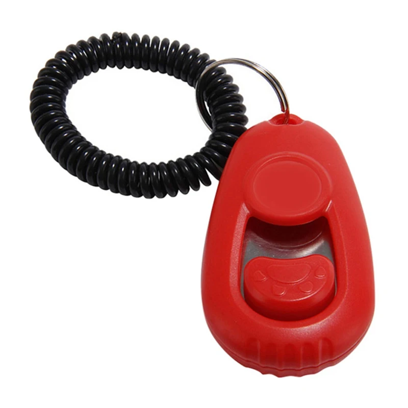 

Dog Clicker Whistle Training Pet Trainer Click Pet Training Tool Clicker with Wrist Strap and Big Button for Dogs