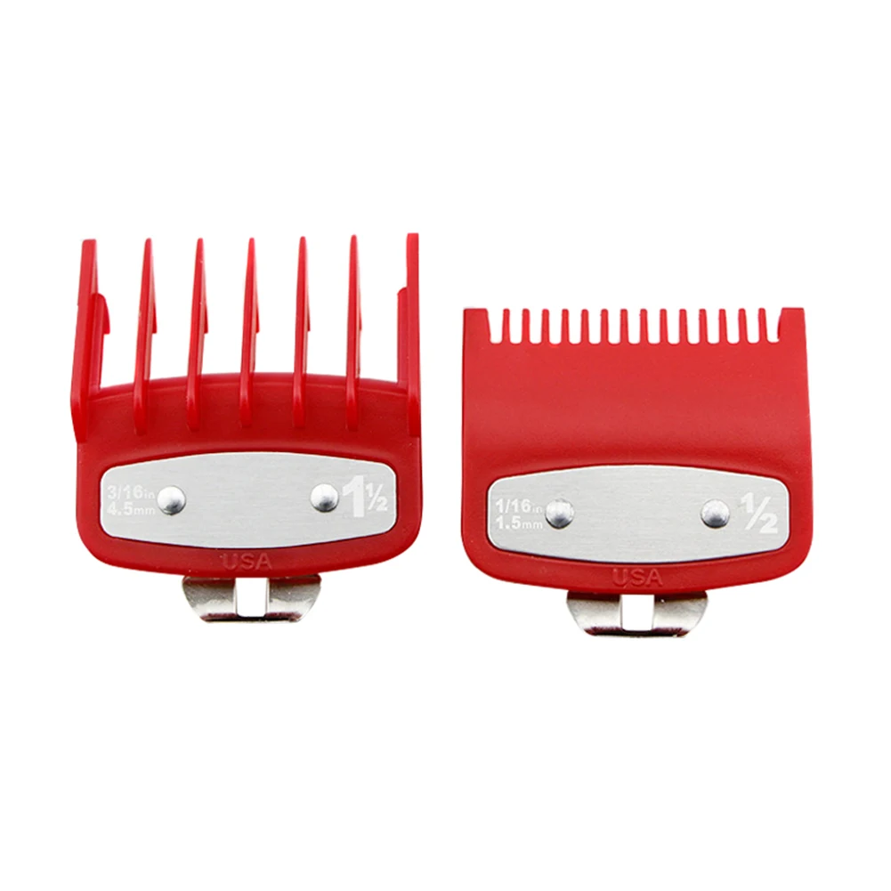 

2Pcs Hair Clipper Guide Comb Set 1.5mm 4.5mm Standard Guard Attach Trimmer Part EF