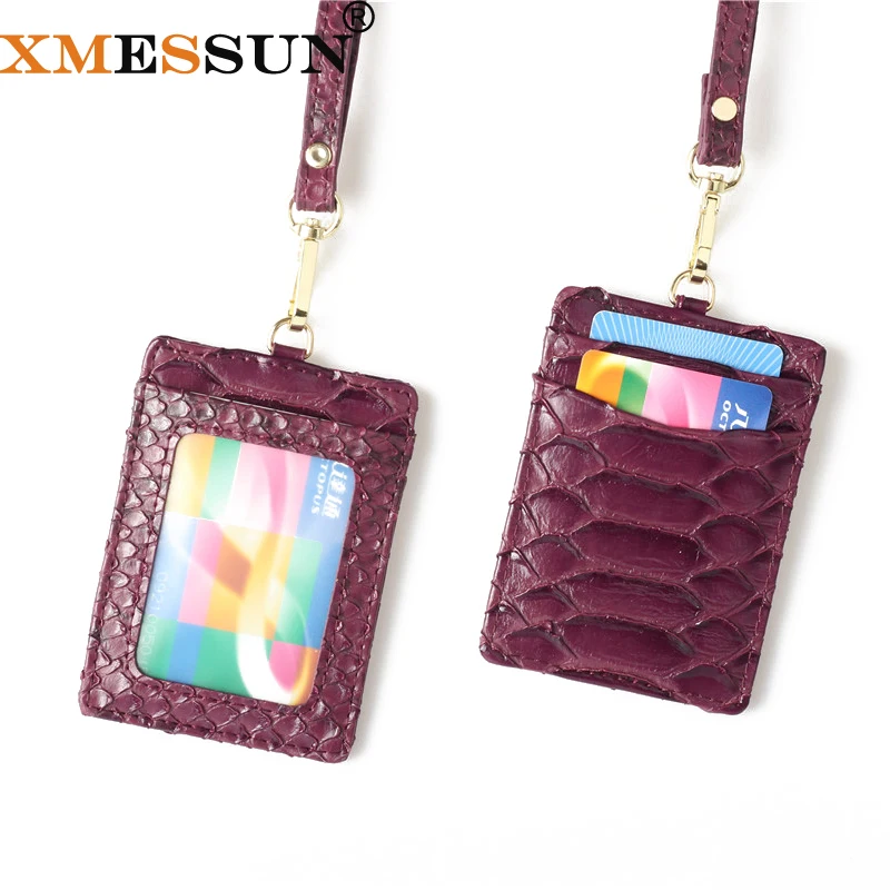 XMESSUN 2021 Новый тисненый крокодиловый кожаный ремешок держатель для карт мужчин