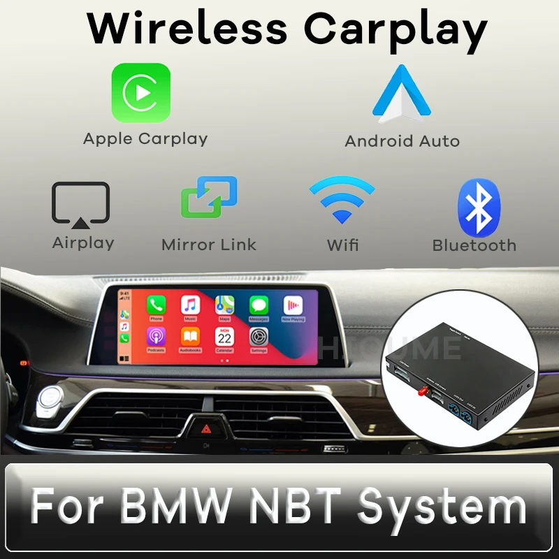 

Wireless CarPlay and Android Auto Video interface Box for BMW F20 F21 F22 F23 NBT System with 6.5''/8.8''/10.2'' Screen