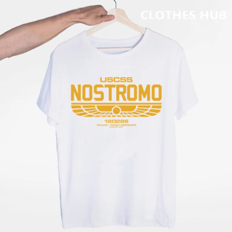 USCSS Nostromo Alien Weyland Yutani футболка с круглым вырезом и короткими рукавами Летняя