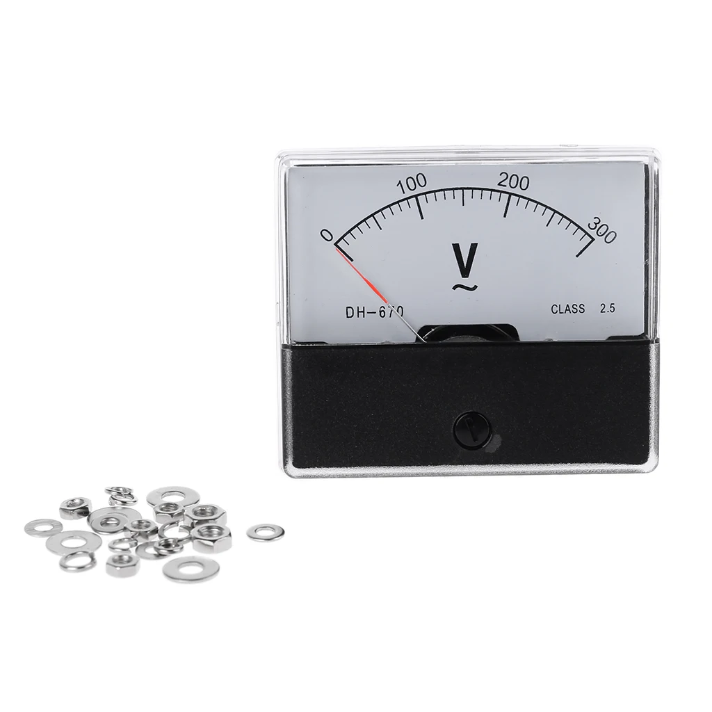 

AC 0-300V Analog Panel Meter Voltmeter DH-670 Voltage Gauge Panel Volt Meter