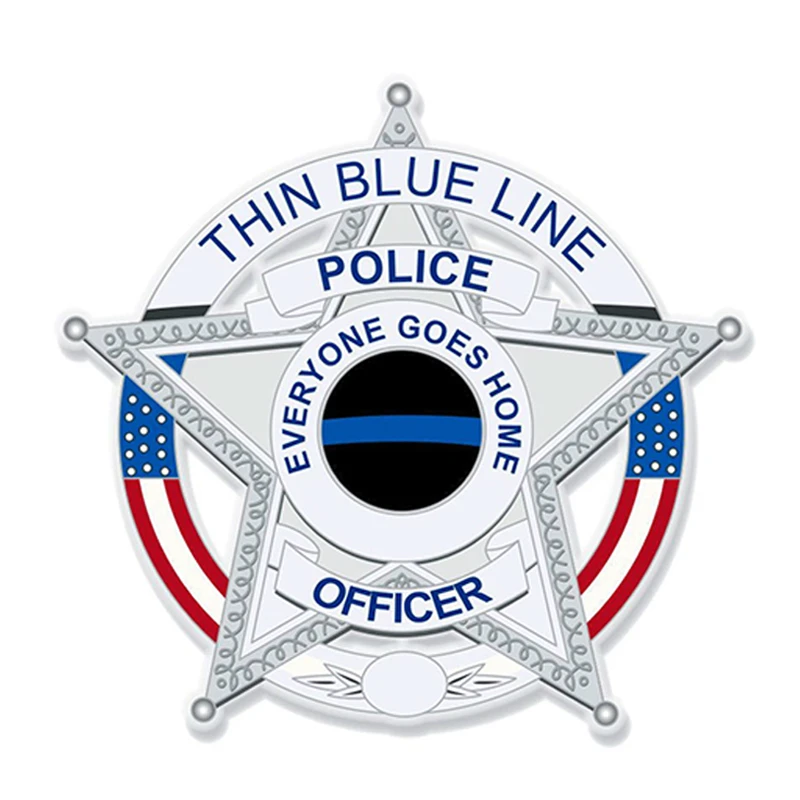 

Cool Police Swat Decal Thin Blue Line Stickers Sunscreen Waterproof Decals Vinyl Car Motorcycles Accessories