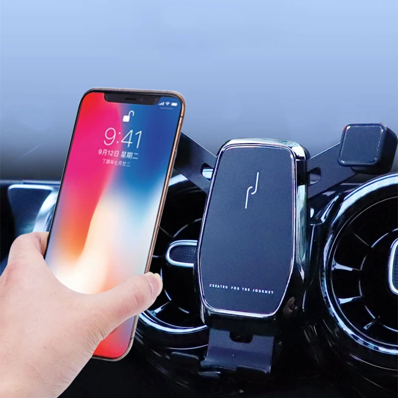 Гравитационный автомобильный Штатив для телефона с креплением на створки