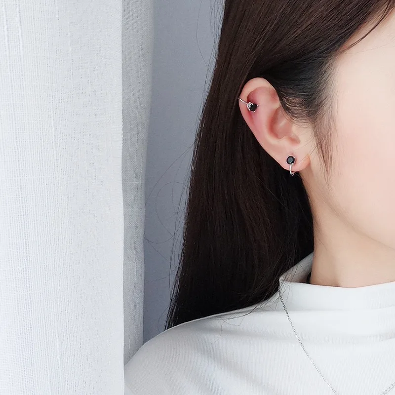 Женские серьги Клипсы из серебра 925 пробы с шестью крапанами|Серьги-клипсы| |