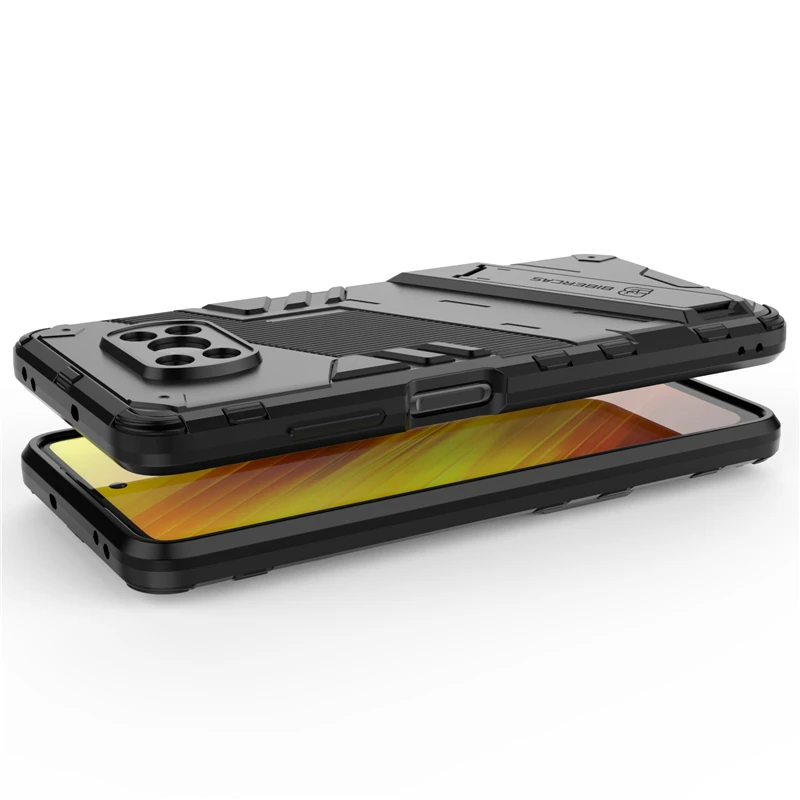 hard armor back cover for xiaomi poco x3 nfc case phone holder bumper cover for xiaomi poco x3 nfc case for xiaomi poco x3 nfc free global shipping