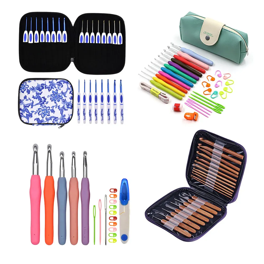 Новый набор крючков для вязания крючком легкие портативные аксессуары рукоделия