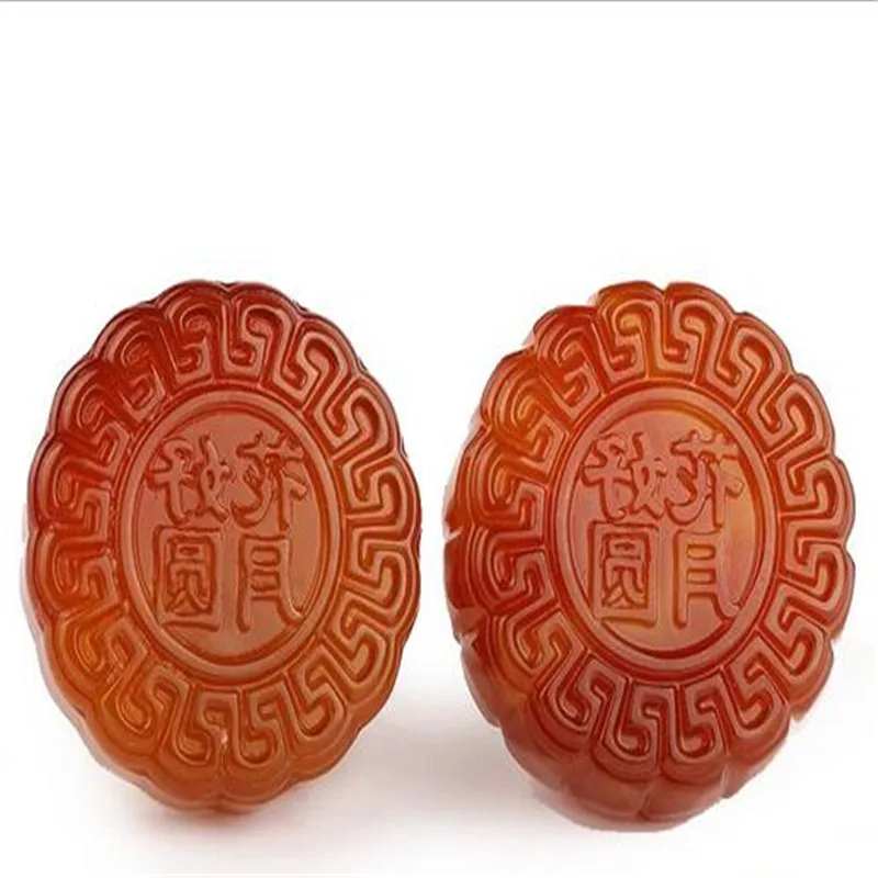 Натуральный халцедон цветок хорошая Луна луна торт Агат Нефритовая поделка